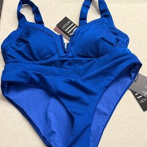 Vetchy Blue Two Piece Swimsuit
